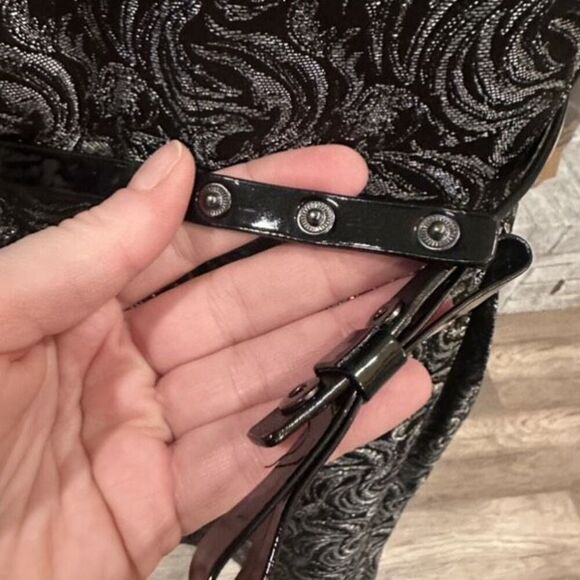 Vintage Y2K Evan Picone Belted Black Label Dress Size 12 Magic Witchy Whimsical - Picture 3 of 14